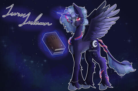 full body pony shaded